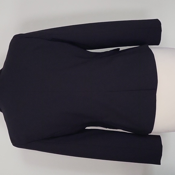 Women's Black Hip Length Blazer Jacket Harve Bernard Size M - Picture 4 of 9
